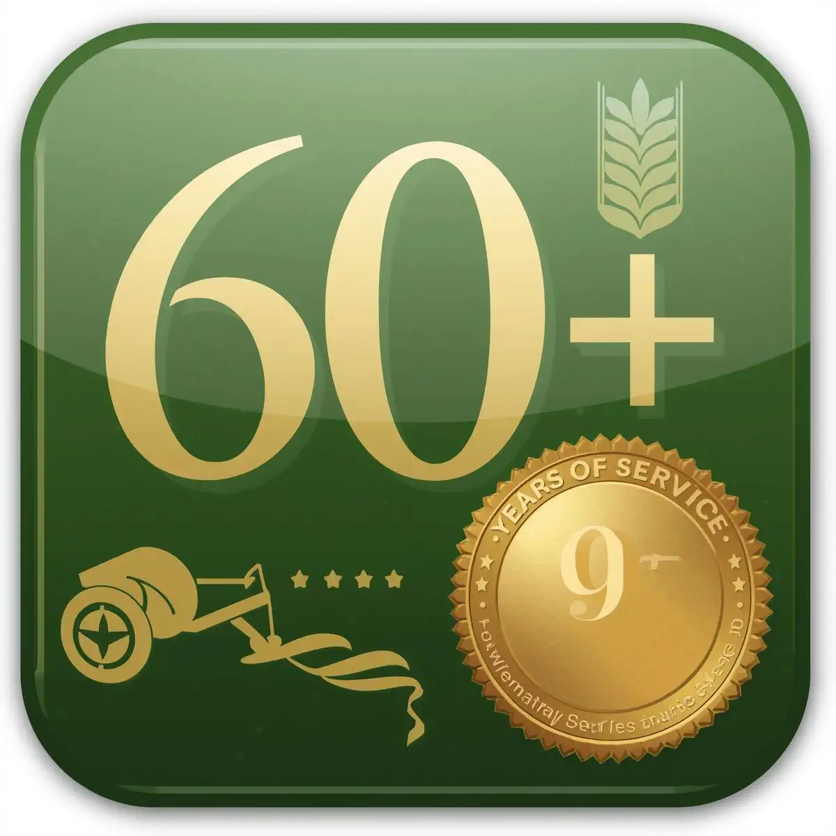 60+ Years Experience Icon